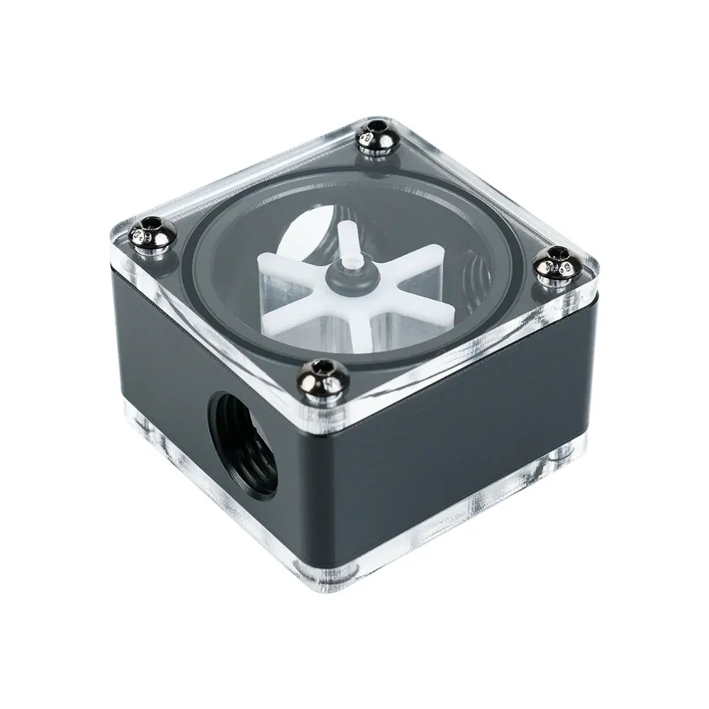 Fluxo de Água g1 x3 Fio de Resfriamento de Água Flor de Pom Computador Acessório de Refrigeração Transporte da Gota Preto Branco - Imagem 2