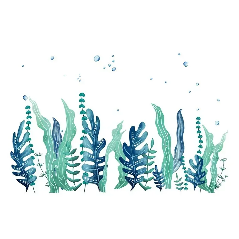 Creative New Seaweed Bubble Wall Stickers For Living Room Bedroom Children's Room Bathroom Wall Decals Decoration Painting
