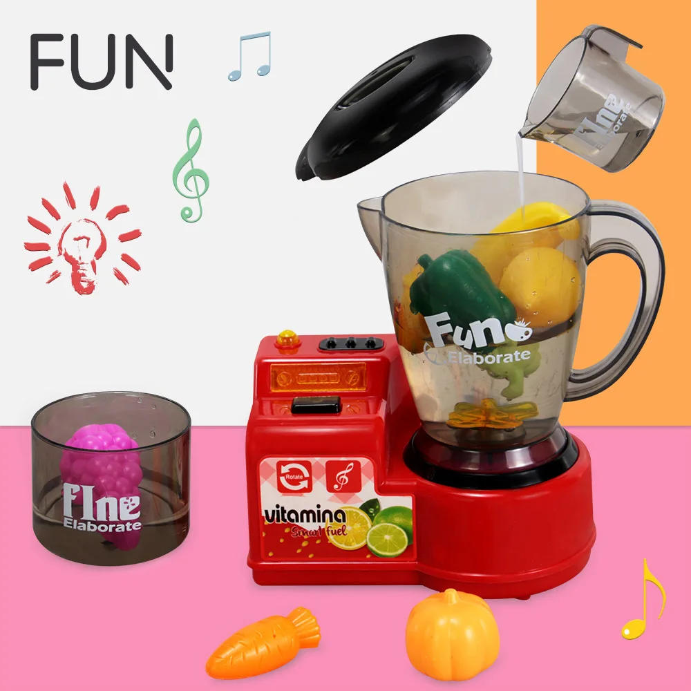 Kids Pretend Playset Toy Educational Learning Juicer machine Simulation Kitchen Home Appliances for Kids 3 Years & Up