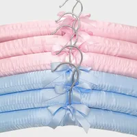 5PCS Coat Satin Padded Clothes Silk Wrapped Display Hanger Sponge Hangers Clothes Hanger 2