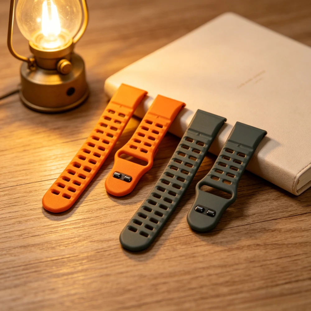 QuickFit Silicone Watch Strap - Durable and Versatile Replacement Band