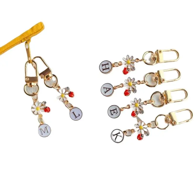 Marienkäfer A-Z Alphabet-Anhänger Schlüsselanhänger Initialen 26 Buchstaben Schlüsselketten Handtaschen-Ornamente DIY Mädchen Kinder Schmuck Geschenke – Detail 9