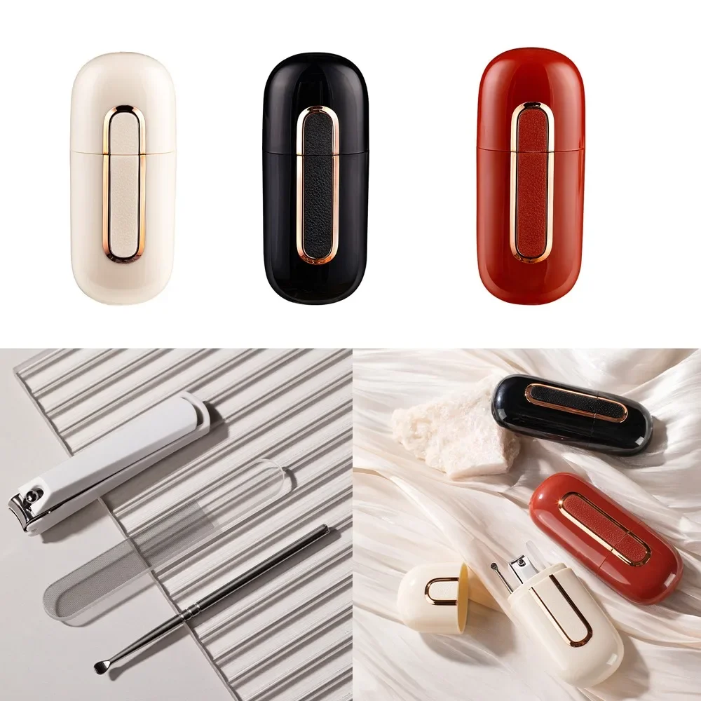 

3Pcs Stainless Steel Nail Clipper Set Portable Splash Proof Nail Cutter Clipper Scissors Nail Trimmers Manicure Tools