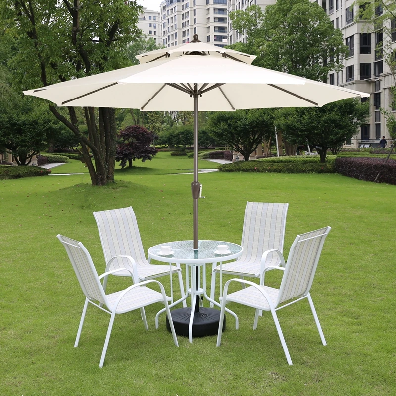 Description Picture 2 of itemCountry Modern Outdoor Terrace Leisure Table Chairs Set Garden Balcony Courtyard Outdoor Luxury Table and Chair Tent Furniture