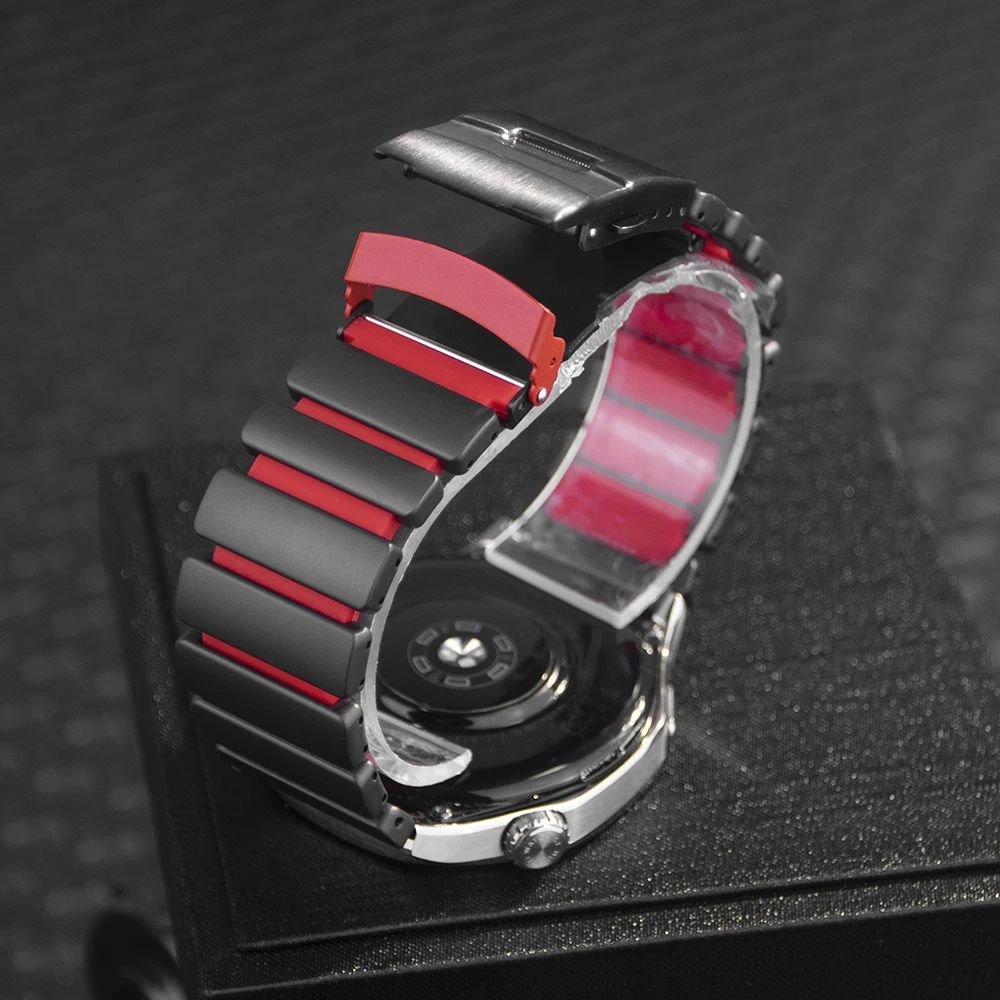 Premium Titanium-Silicone Wristband Strap - 22mm