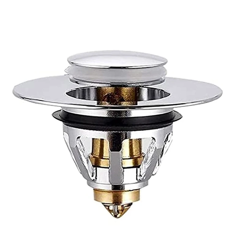 Tapón de desecho para lavabo de baño, tapón de resorte para fregadero, núcleo de rebote Push utilizado cocina, baño e inodoro|Desagües y coladores de cocina| - AliExpress