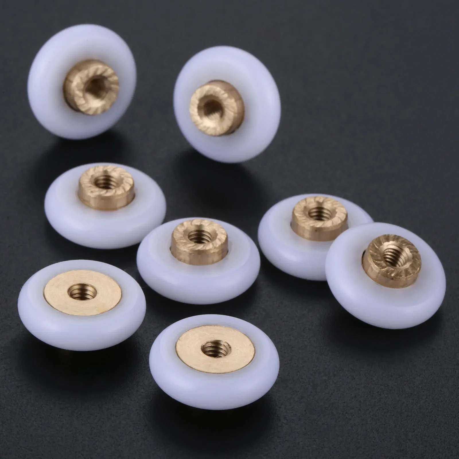 Shower Door Rollers 8pcs 18mm Dia Replacement Part For Shower Enclosures