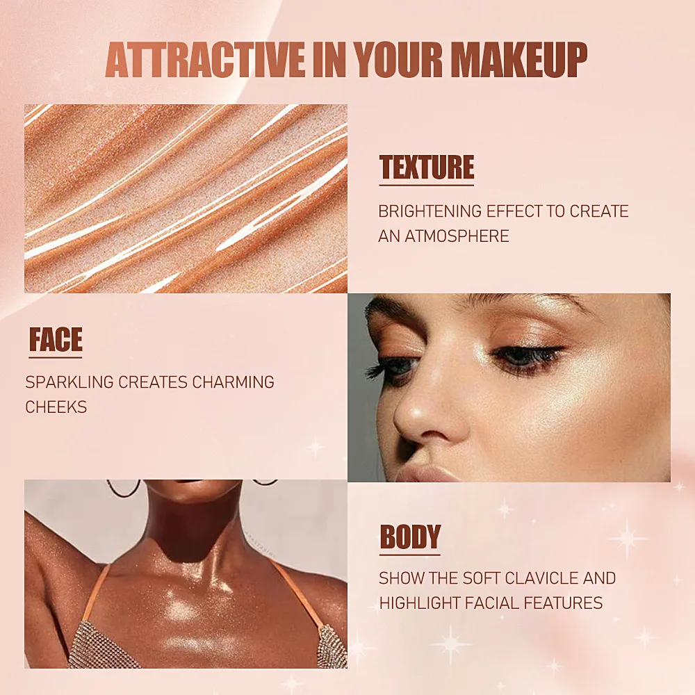Julystar facial concealer high gloss pearlescent foundation natural lasting brightening moisturizing concealer 3