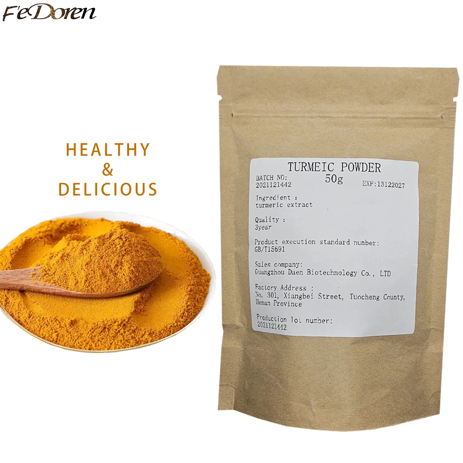 

200g Pure Organic Turmeric Powder Healthy Turmeric Curcumin Root Curcuma Longa DIY Homemade