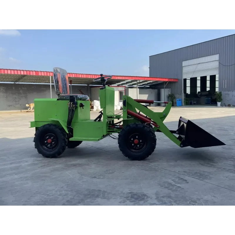 

Chinese 500kg Competitive Agricultural Battery Electric Shovel Small Mini Wheel Loader for Sale