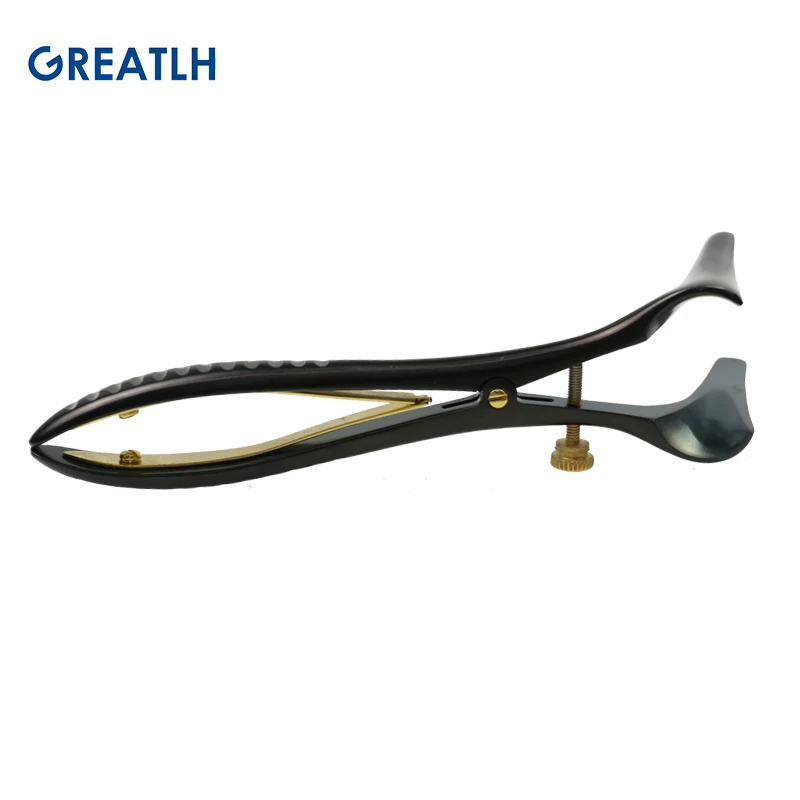 14cm/15.2cm Medical Nose Mirror Ear Canal Dilator Nasal Expander Nasal Speculum Forceps Nose Pliers Black Handle veterinary surgical instruments