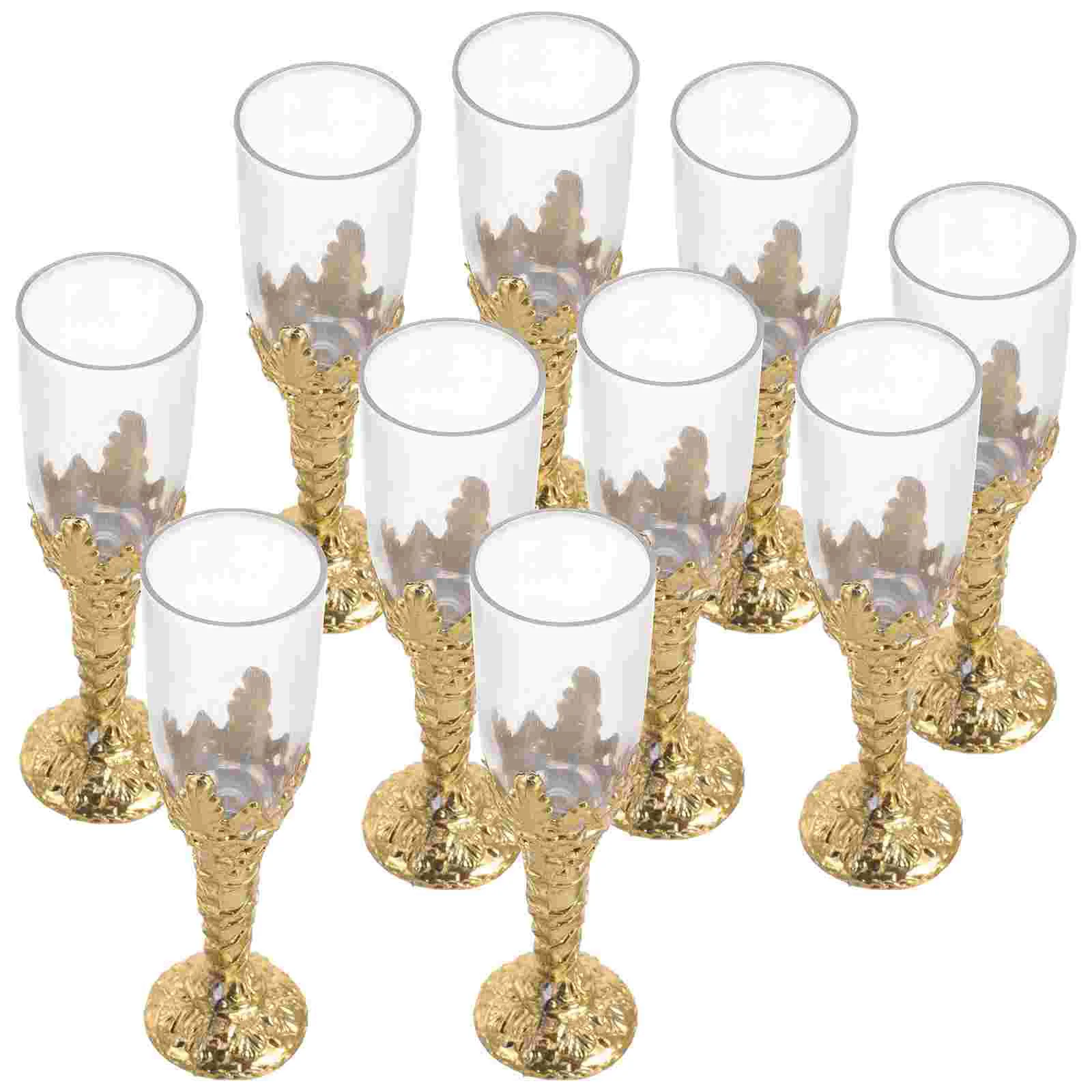 

12pcs Household Goblet Multi-function Cup Delicate Goblet Church Party Accessory