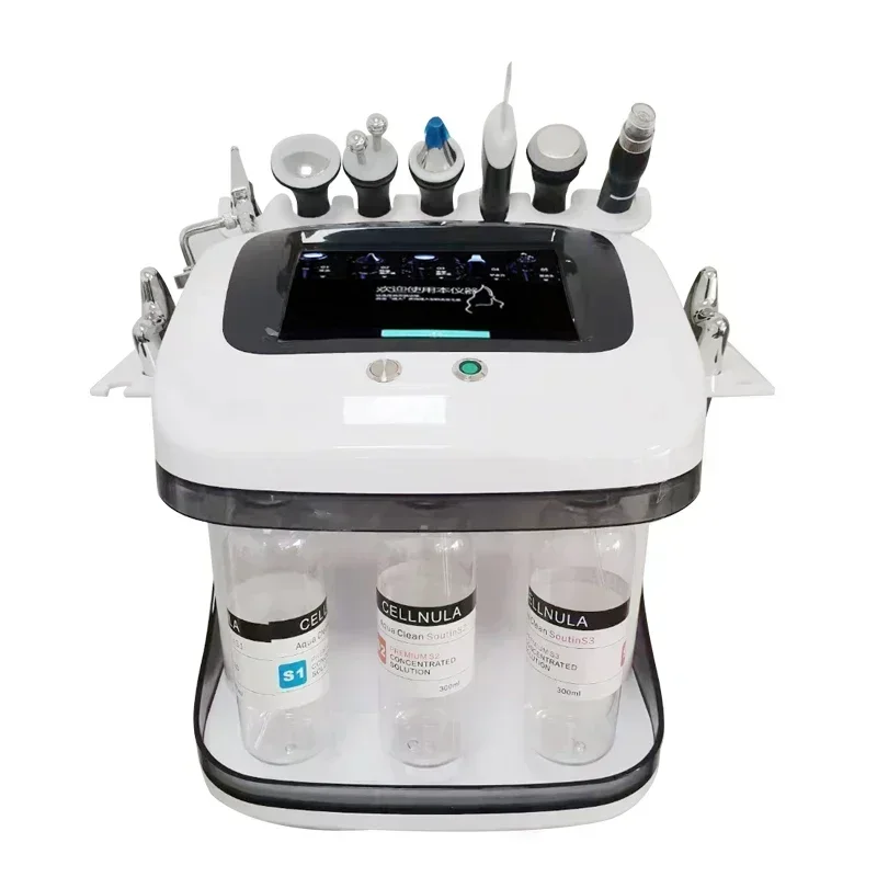 10 In 1 Dermabrasion facial Machine H2o2 Aqua Peeling Lift Skin Bubble Moisturizer Oxygen Hydro Machine