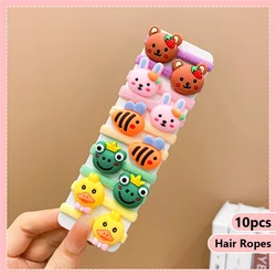 Set of 10 Cute High-Stretch Candy Color Headbands (A)