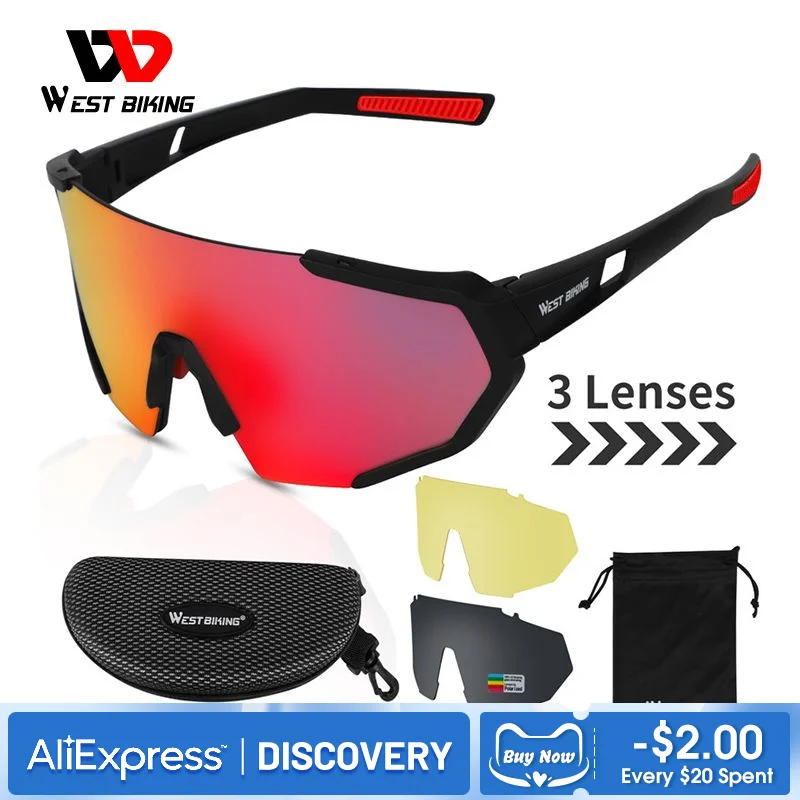 West Biking Polarized Cycling Glasses Men Protection Sunglasses Mtb