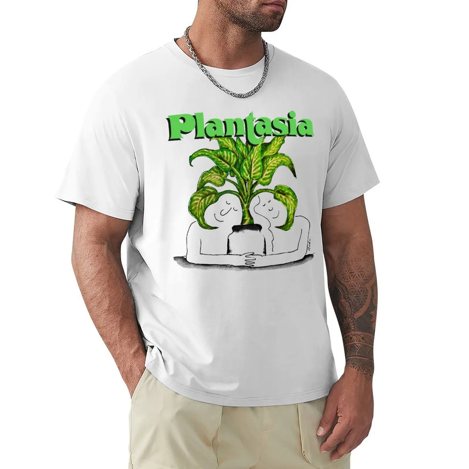 Madre Terra Plantasia, Musica Boho Per Piante T-Shirt Pesi Massimi Nuova Edizione Frutta Del Telaio Magliette Da Uomo