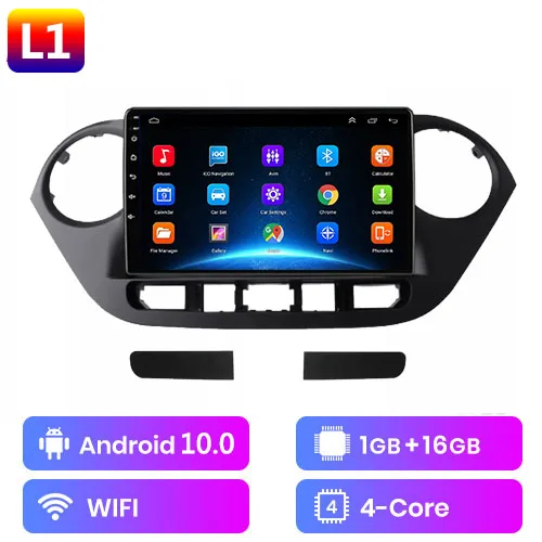 best car movie player carplay DSP Android 10 Car Radio For Hyundai I10 2013 - 2018 Multimedia Player 2 Din DVD GPS Navigation Carplay Head Unit 2din car stereo cd player bluetooth Car Multimedia Players