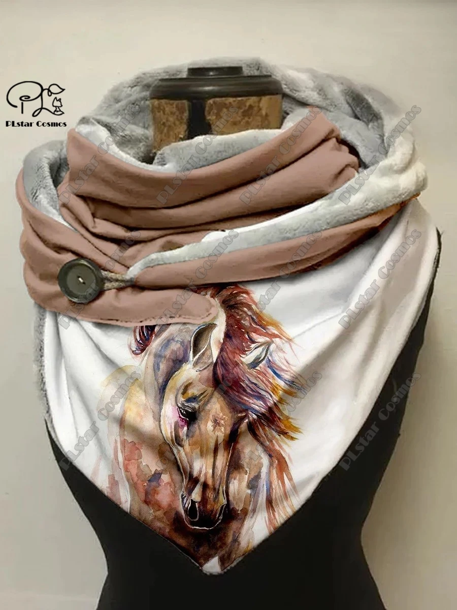 Рисунок 2 - Теплый шарф-шаль с 3D-принтом животных