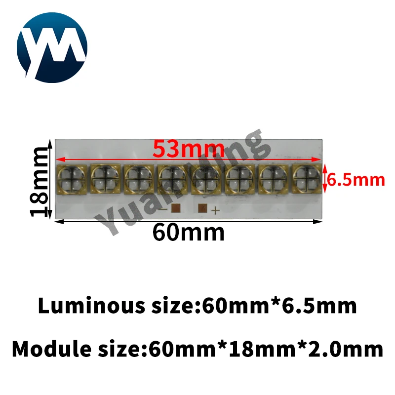 80W UV LED Module uv lamp 365nm 385nm 395nm uv 405nm UV LED Curing LAMP For Print Ink Glue Resin Ultraviolet Drying Light PCB