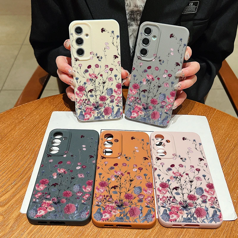 Elegant Purple Flower Phone Case - Artistic Floral Design Cover
