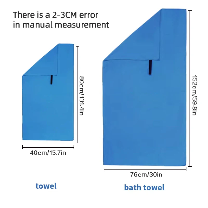 Ultra-Absorbent Microfiber Towel for Sports & Outdoor Activities - Quick-Drying, Compact 2