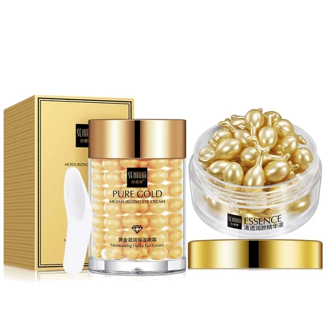 Gold Fades Eye Wrinkles Lifting Firming Eye Cream Whitening Beauty Skin Care Facial Cream Essence Face Set Korean Cosmetics