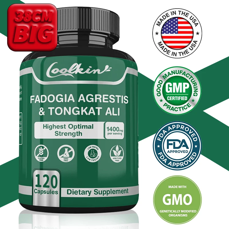 

Tongkat Ali and FADOGIA AGREESTIS Capsules To Boost Testosterone Levels Support Endurance and Energy Extra Strength Men's Health