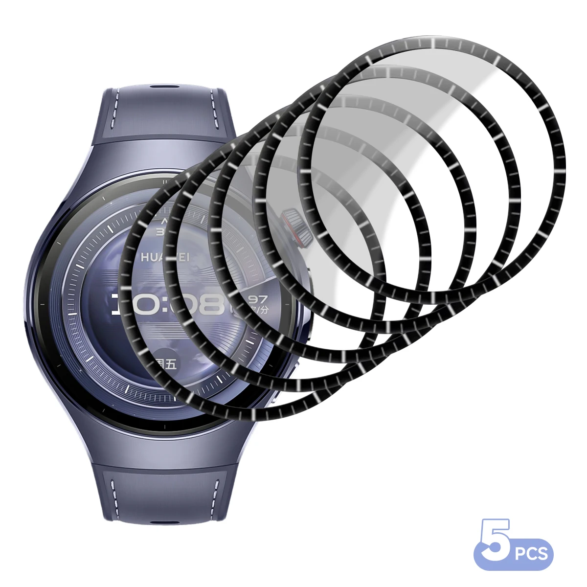Soft Screen Protector HD Full Coverage Film for Smartwatches - Anti-Scratch Protective Cover (1-5 Pack)