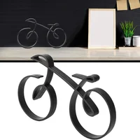 Sculpture de vélo abstraite noire moderne – Pièce de décoration de vélo chic pour la maison et le bureau, idéale pour le salon, la chambre à coucher, l'étude 6