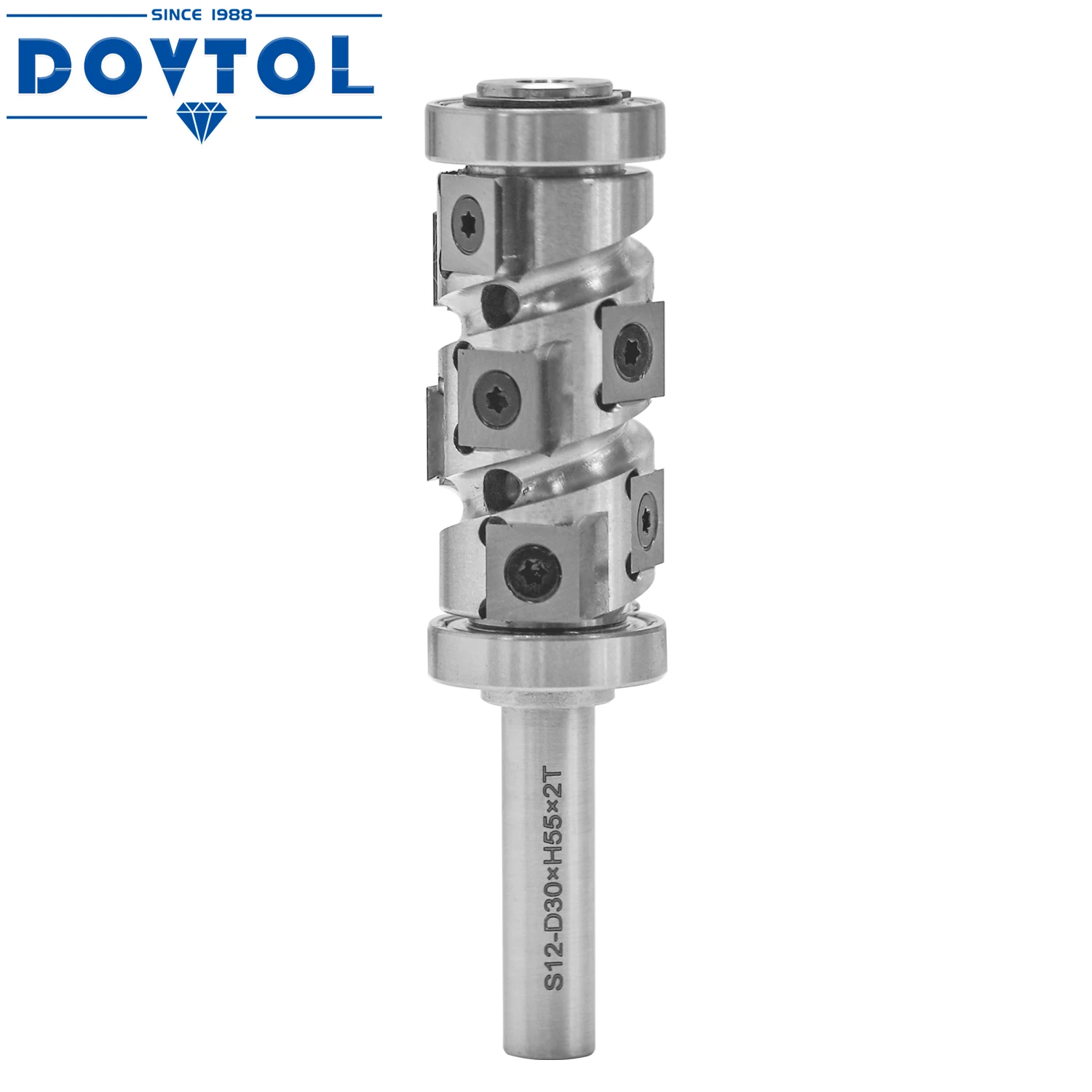 Cnc Spiral Cutter Woodworking Trimming End Mill Vertical 12mm Shaft