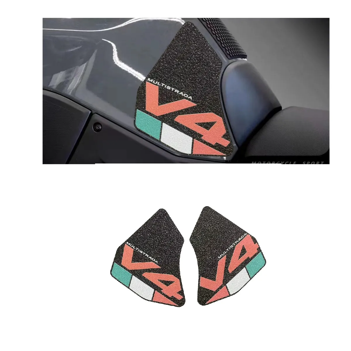 For Ducati Multistrada V4 1100 Sport 1100S 2021-2022  Anti-slip  Knee Grip Pads Side Tank Pad Sticker