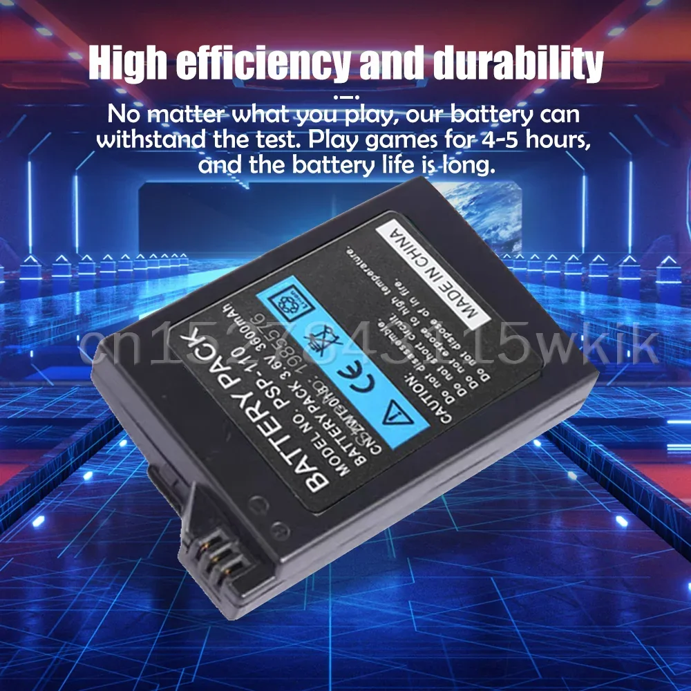 Rechargeable Lithium Batteries 3.6V 3600mAh Battery Pack For Sony PSP 2000 3000 PlayStation Portable Console