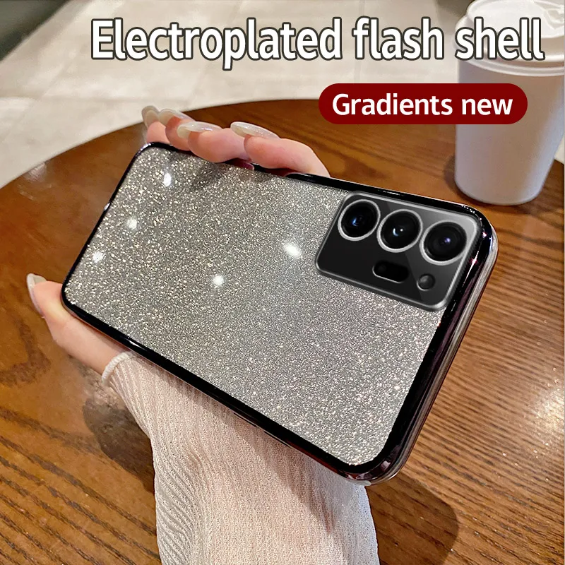 Note20 20Ulta 10Plus Glitte Case Fo Samsung Galaxy Note 20 Ulta 10 Plus 5g Note10 Po Gadient Silicone Plating_voghion.com