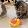 Pet cat and dog toy, little yellow duck pattern, pet intelligence, self-entertainment, food transmitter, leaky food toy 4