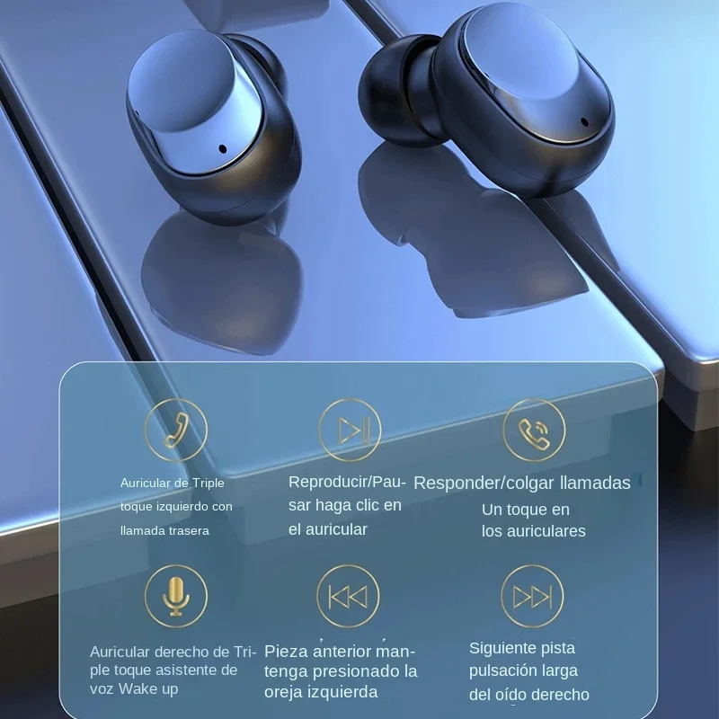 Y60 TWS Headset Wireless Earphone Bluetooth Headphone Sport HIFI Stereo Fone Bluetooth Earbuds with Mic for Xiaomi Huawei iPhone