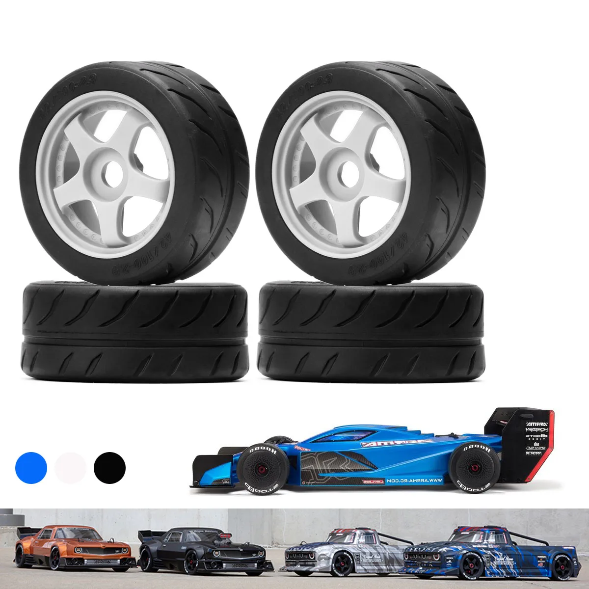 

NEW ENRON Off-Road Pre-Mounted Belted Tires For RC Car ARRMA 1/7 FELONY INFRACTIN LIMITLESS 1/8 TLR TUNED TYPHON 6S