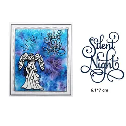 Festive Christmas Sentiments Metal Cutting Dies for DIY Crafting and Card Making (H1432)