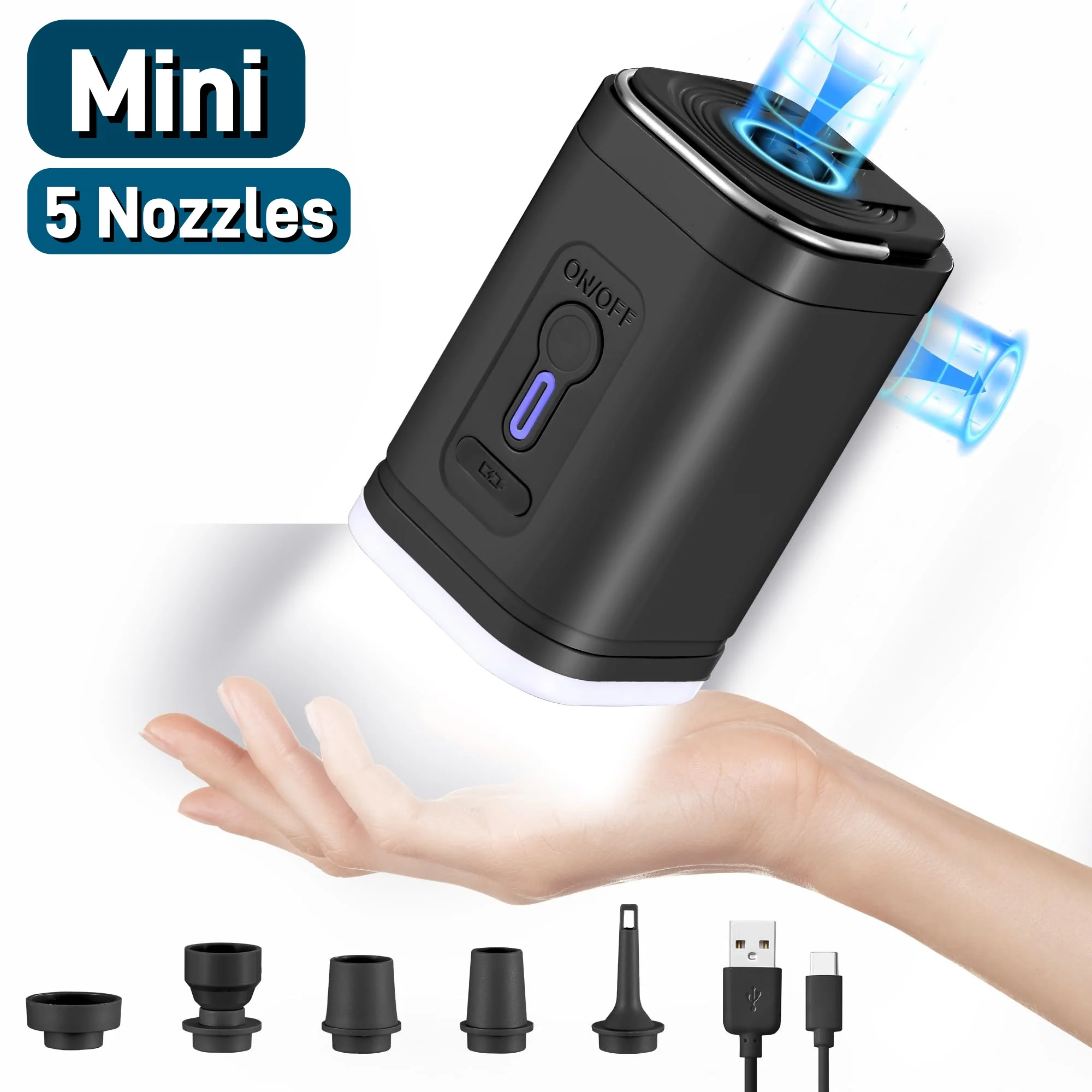 Portable USB Rechargeable Air Pump 1