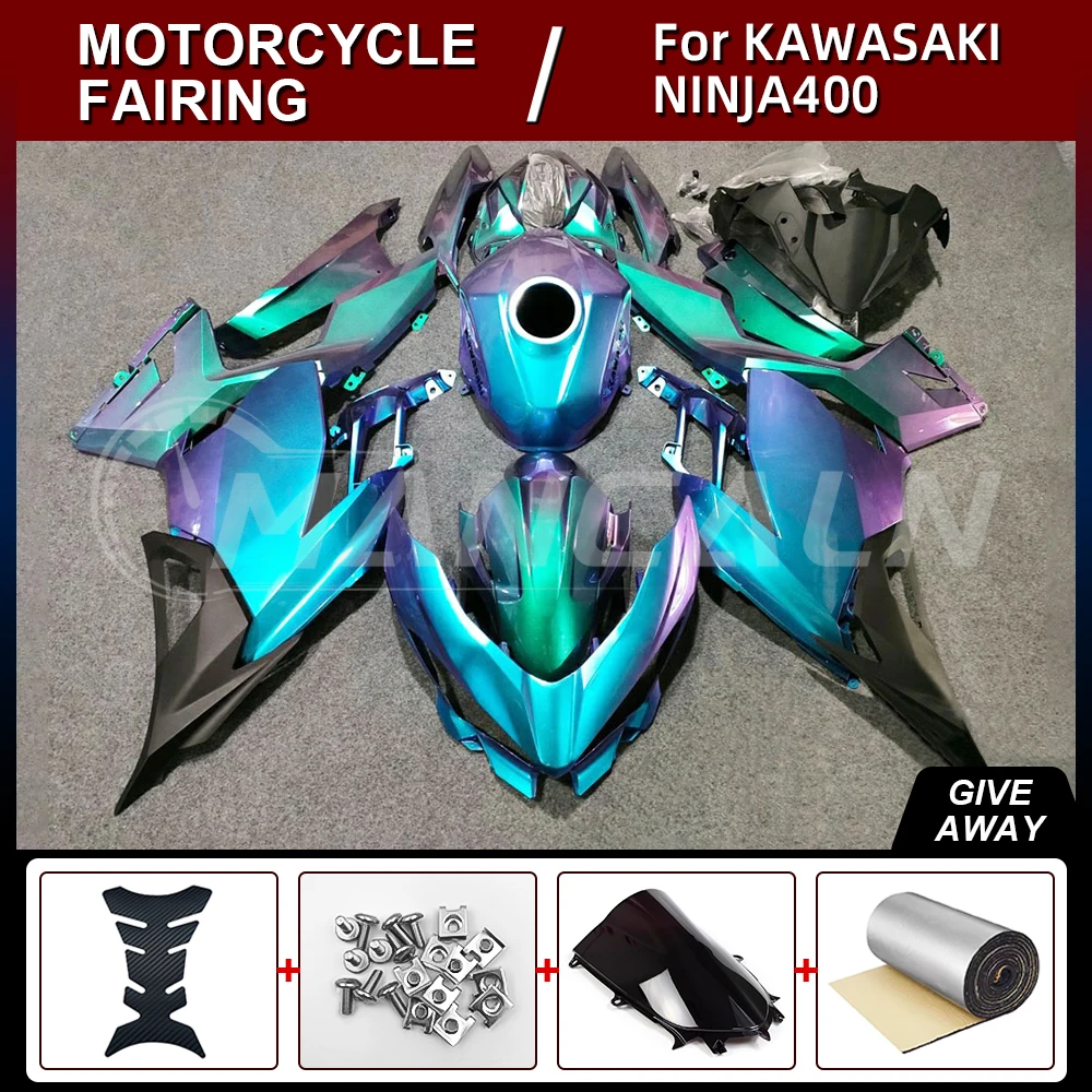 

Motorcycle fairings kit full Injection for KAWASAKI Ninja400 2018-2021 High Quality ABS Body Kit bule black orange 13 color