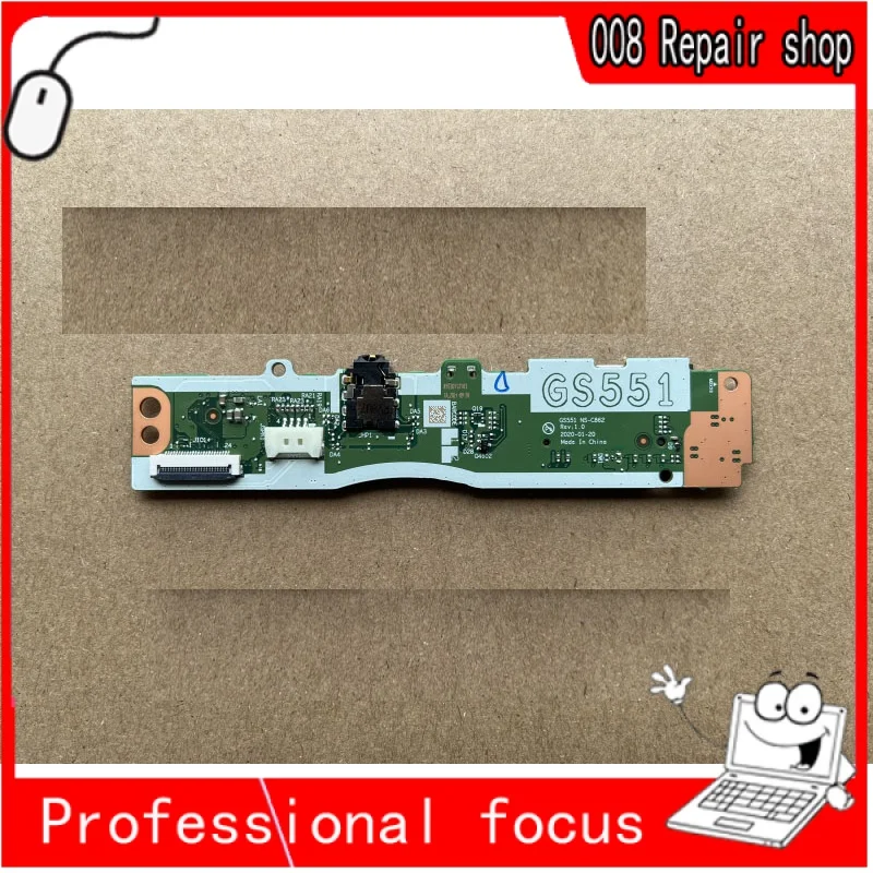 

Оригинал для lenovo ideapad 3-15IML05, IIL IGL ITL USB SD кардридер, плата ввода-вывода GS551 GS452/451, флэш-кардридер, протестирован, бесплатная доставка