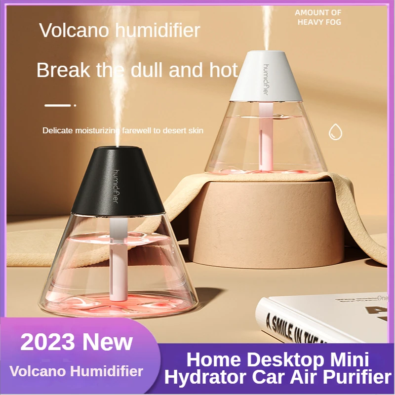 

2023 New Volcano Humidifier Home Bedroom Desktop Mini Water Replenishment Instrument Car Air Purifier Humidifiers Mini Diffuser