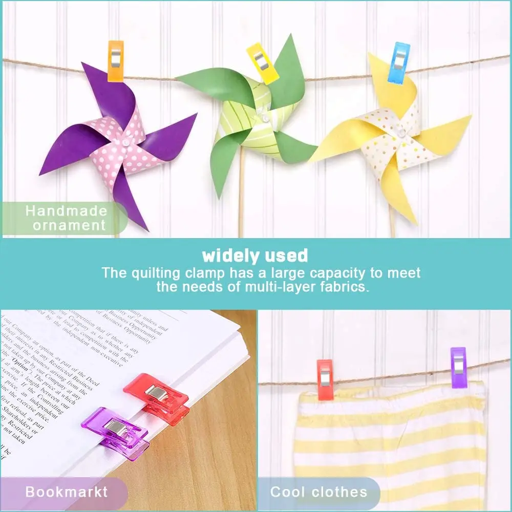 Sewing Clips Plastic Clips 50/20PCS Multipurpose Sewing Clips Colorful Plastic Binding Clips For DIY Quilting Sewing Craft Binding Tools