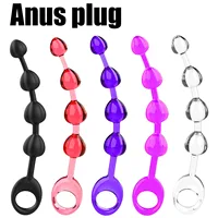 Analkugel-Plug mit Ringgriff, weiches Butt Plug-Analspielzeug für Anfänger, Prostata-Massage