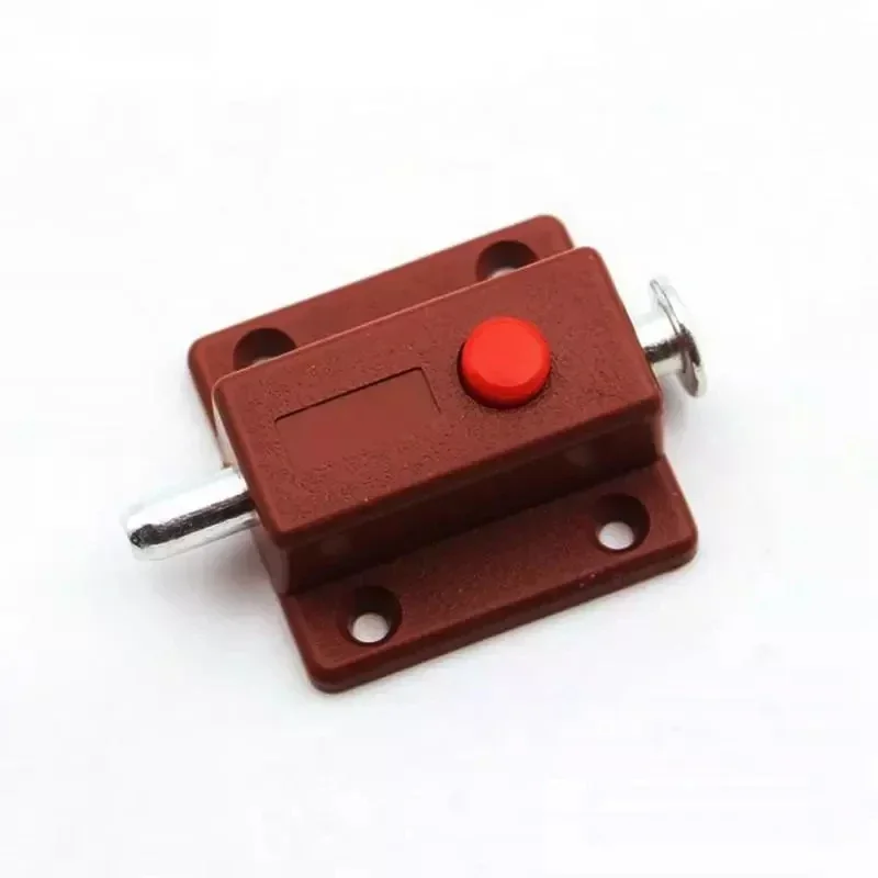 Door Latch 2pcs Window Cabinet Push Button Spring Load Automatic Door Bolt Latches