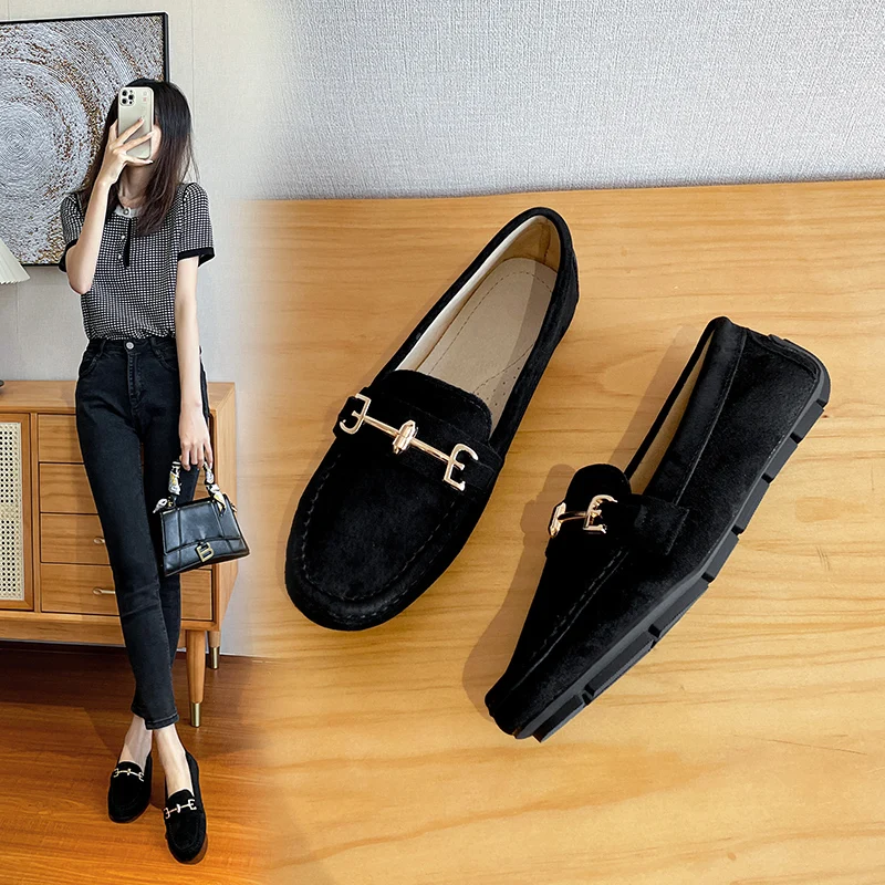 

Ranbetty Women's Casual Penny Loafers Ladies Moccasins Soft Walking Driving Comfort Slip-On Fashion Boat Shoe