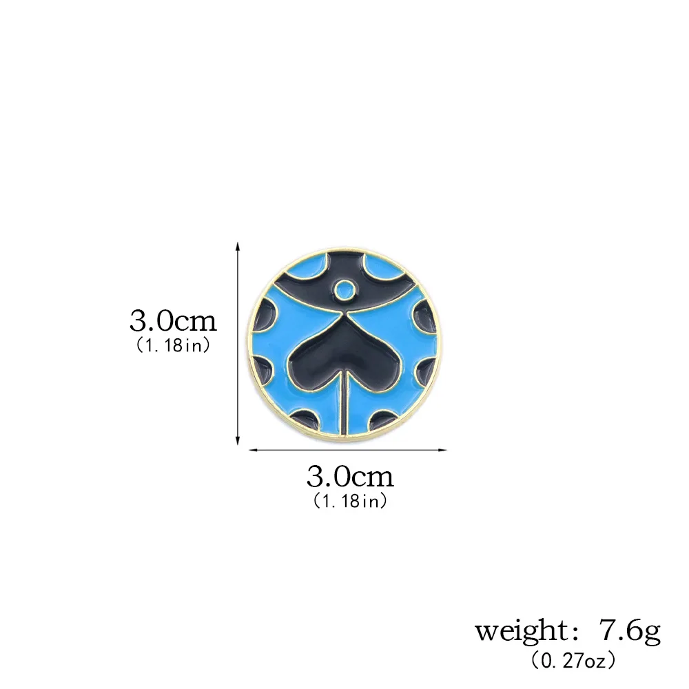 Brdwn JoJos Bizarre Adventure Unisex Giorno Giovanna Coccinella Septempunctata Cosplay Brosche Abzeichen – Detail 1