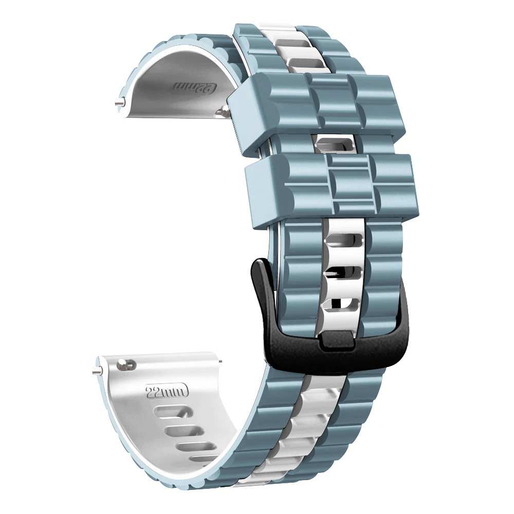 Versatile 22mm Silicone Watch Band - Stylish Strap