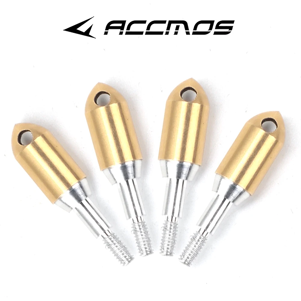 6/12Pcs Gold Whistle Archery Arrowhead 100 Grain Copper