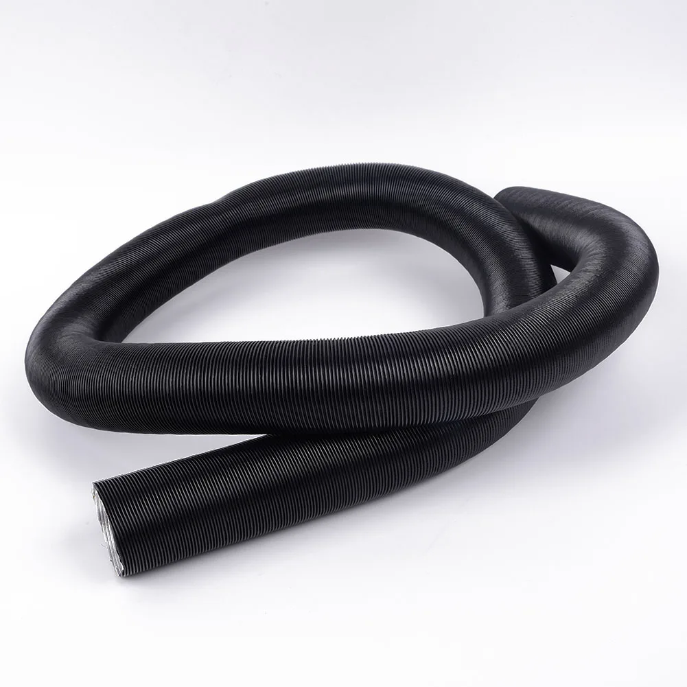 42mm Heater Duct Aluminum foil Black Car Conditioner Conditioning Diesel Hot Paking Pipe Replacement 1pc Useful