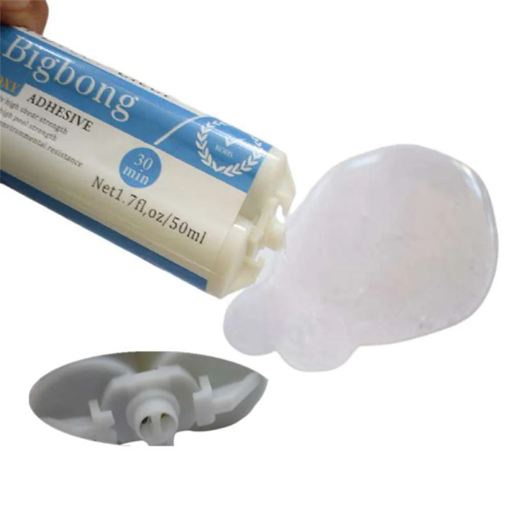 Description Picture 3 of item2pcs Clear 1:1 50ml Epoxy Adhesive 2-part Epoxy Resin AB Glue Epoxies & 1:1 50ml Dispensing Gun Dispenser & 4pcs Mixing Nozzles